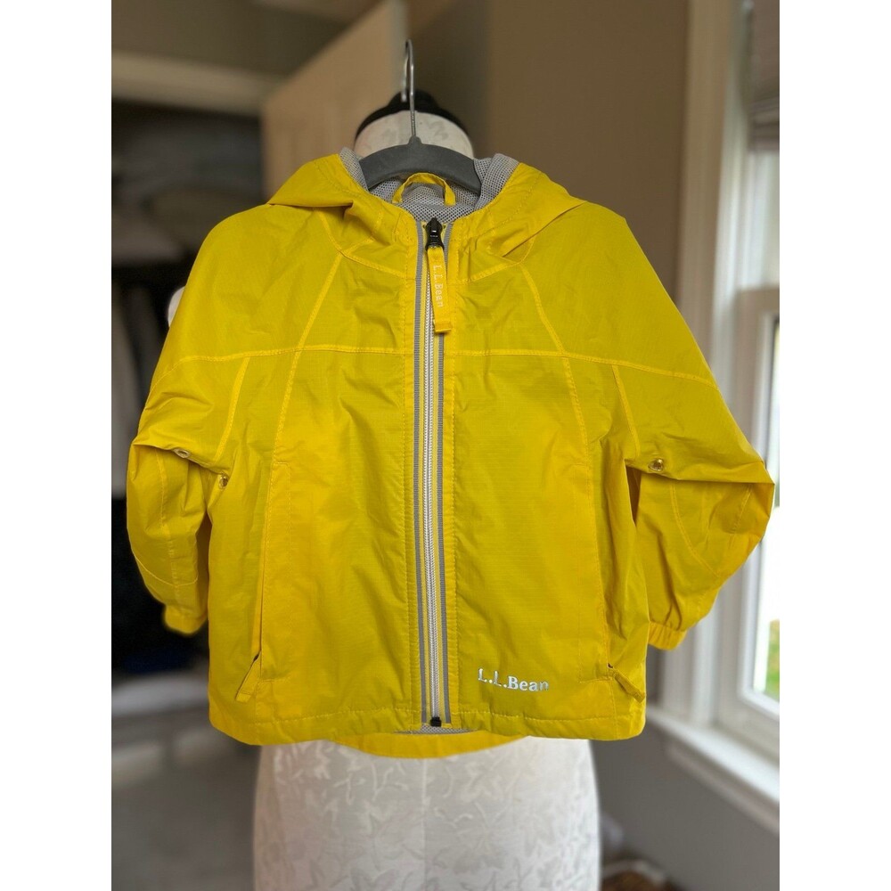 LLBean Toddler Yellow Rain Jacket 2T